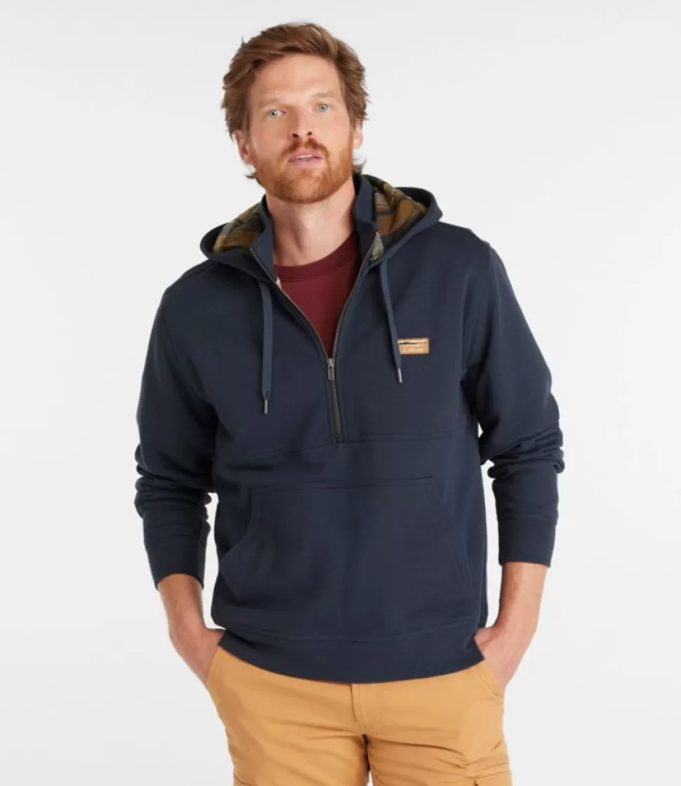 Shop "Men's Katahdin Iron Works® Half-Zip Sweatshirt, Hooded, Flannel-Lined" Sweatshirts
