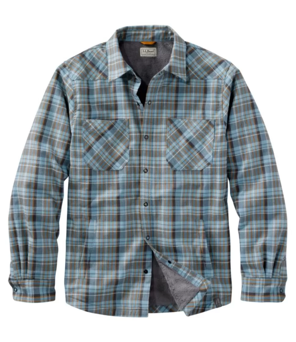 Best Sale "Men's Katahdin Performance Flannel Shirt-Jacket, Hi-Pile Fleece-Lined Plaid" Shirts | Activewear