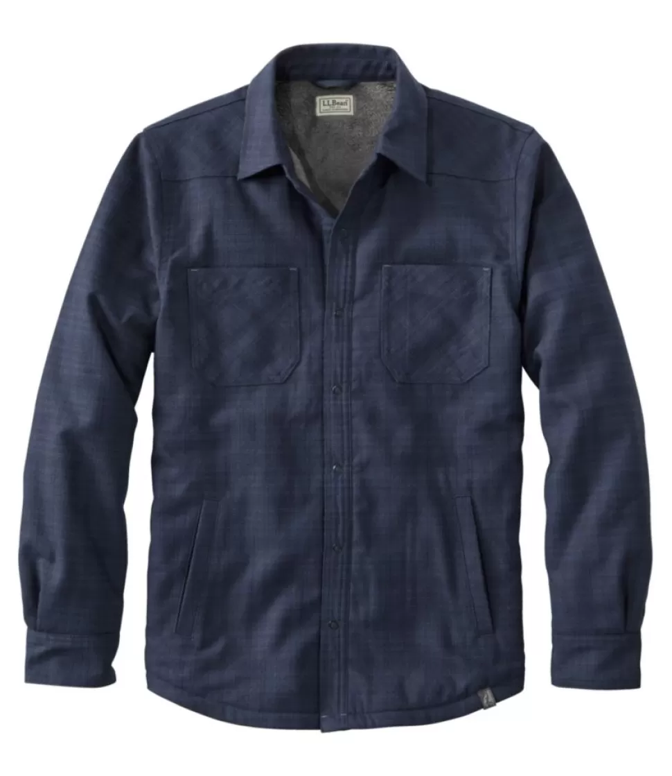 Best "Men's Katahdin Performance Flannel Shirt-Jacket, Hi-Pile Fleece-Lined Solid" Shirts | Activewear