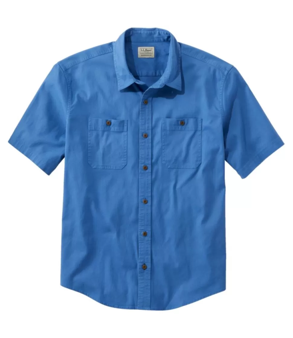 New "Men's Lakewashed Camp Shirt, Short-Sleeve, Traditional Untucked Fit" Shirts