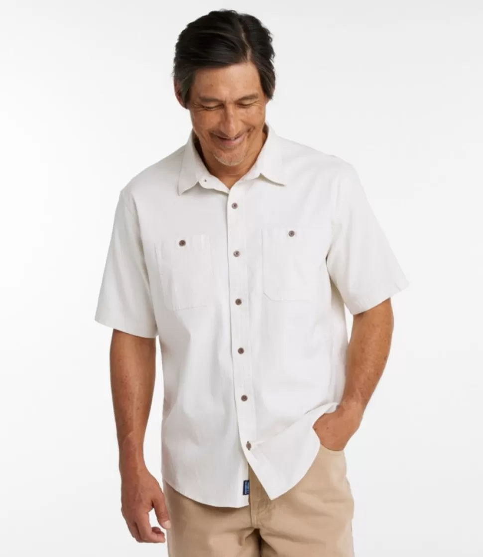 New "Men's Lakewashed Camp Shirt, Short-Sleeve, Traditional Untucked Fit" Shirts