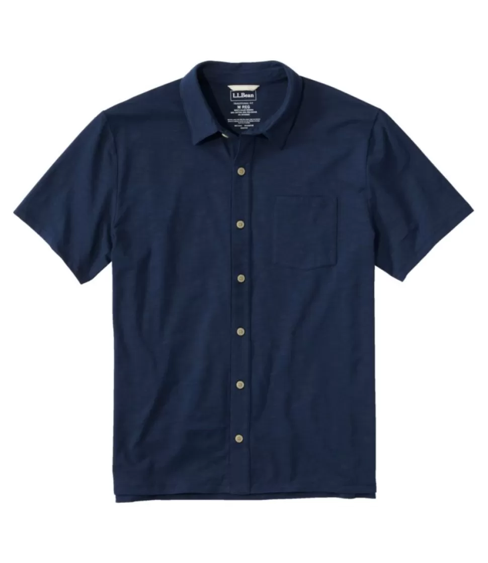 Best Sale "Men's Lakewashed Performance Shirts, Button-Front Shirt, Short-Sleeve" Shirts