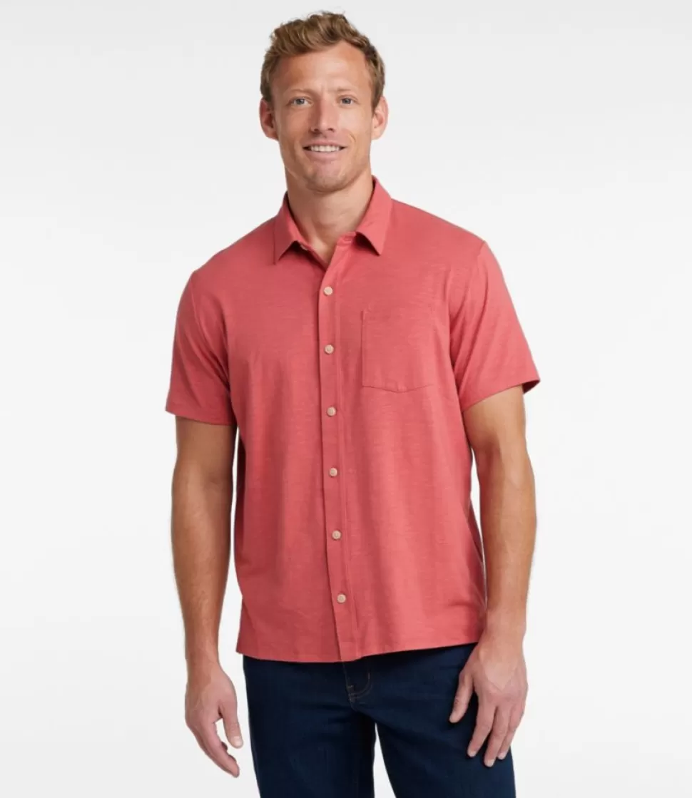 Best Sale "Men's Lakewashed Performance Shirts, Button-Front Shirt, Short-Sleeve" Shirts