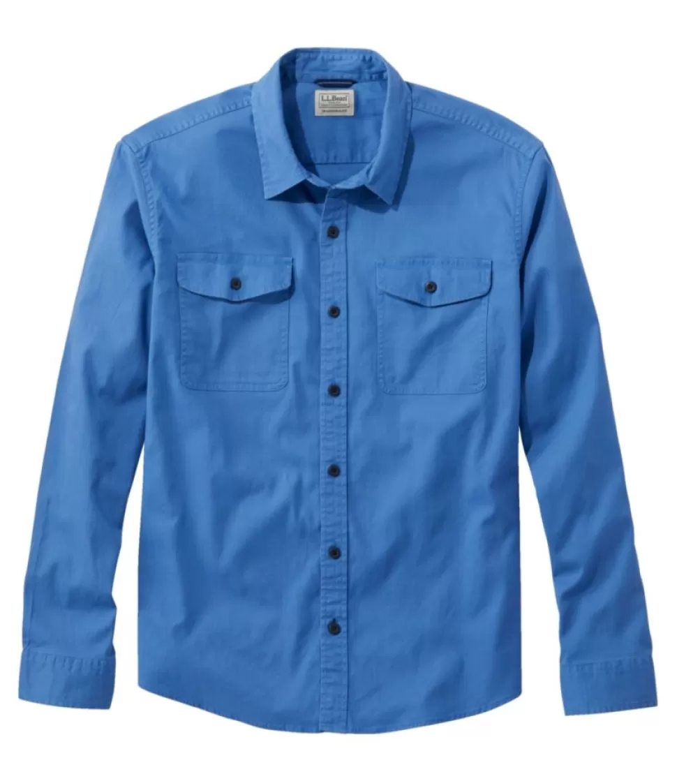 Best "Men's Lakewashed Twill Shirt, Traditional Untucked Fit" Shirts