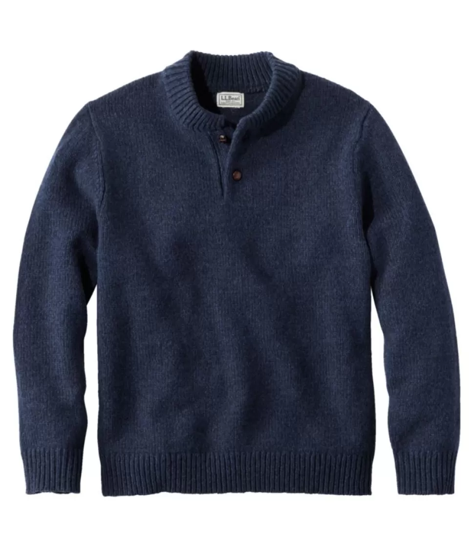 Cheap "Men's Classic Ragg Wool Sweater, Henley" Sweaters