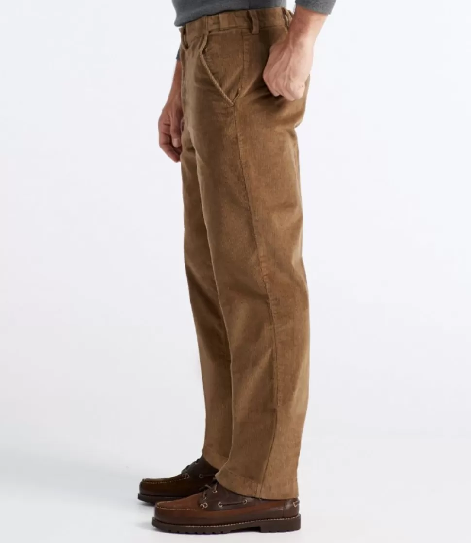 New "Men's Stretch Country Corduroy Pants, Natural Fit, Plain Front, Hidden Comfort" Pants
