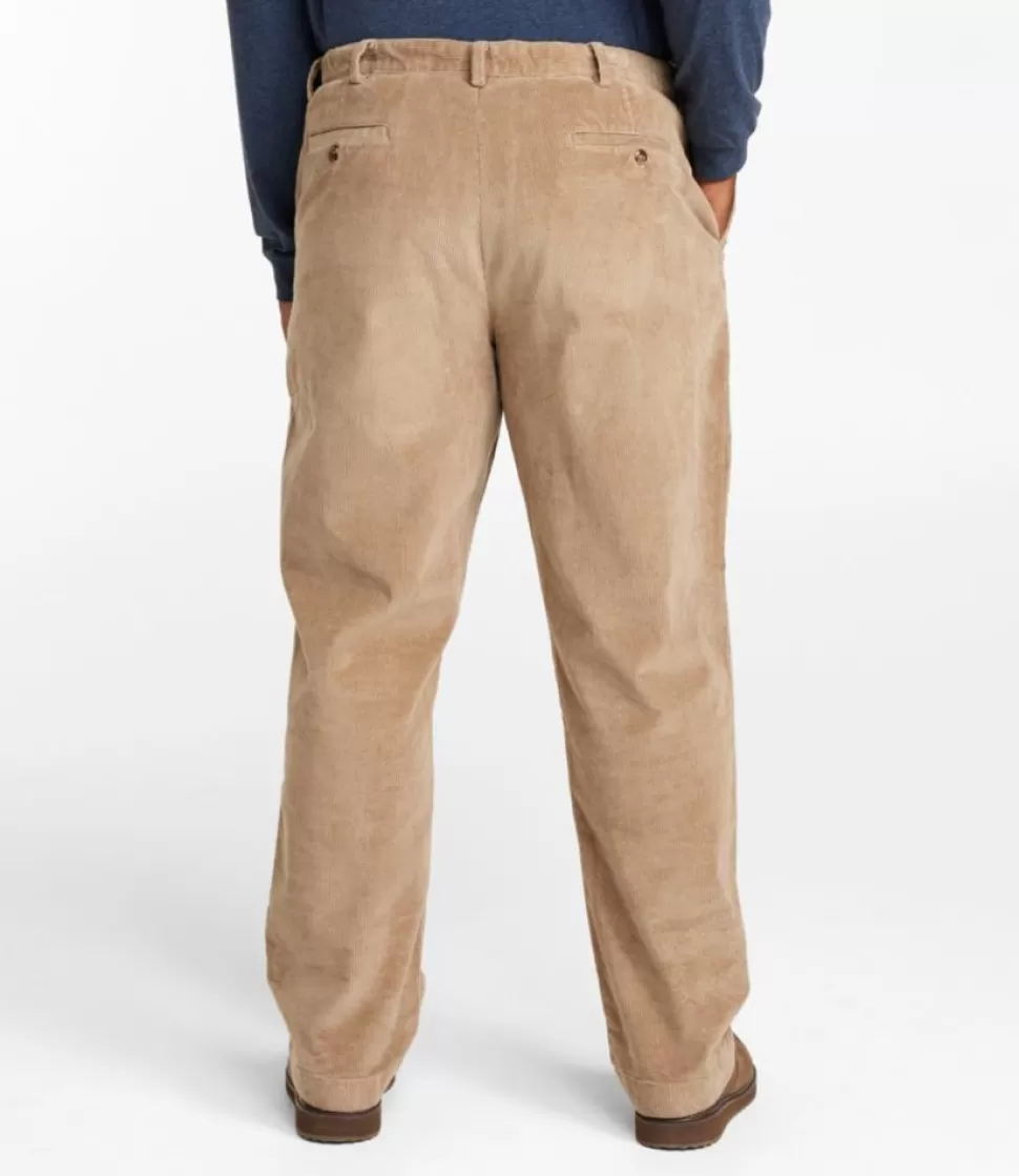 New "Men's Stretch Country Corduroy Pants, Natural Fit, Plain Front, Hidden Comfort" Pants