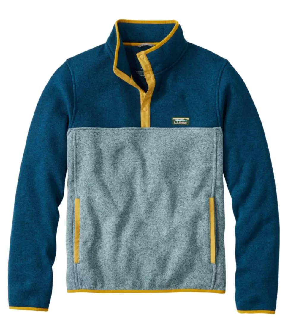 Shop "Men's Sweater Fleece Pullover, Colorblock" Fleece | Activewear