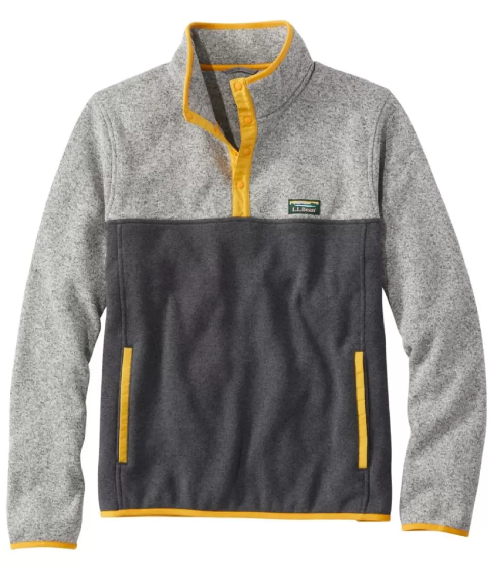 Shop "Men's Sweater Fleece Pullover, Colorblock" Fleece | Activewear