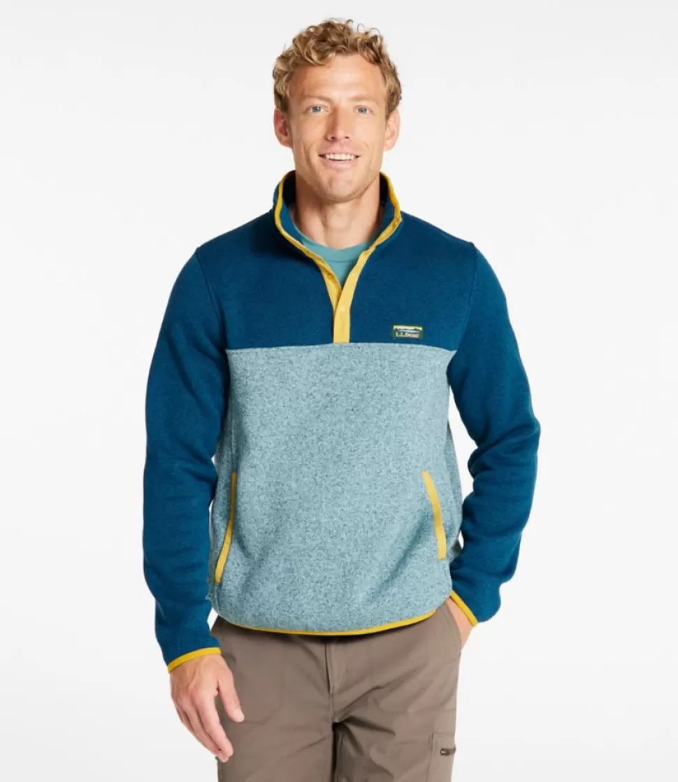 Shop "Men's Sweater Fleece Pullover, Colorblock" Fleece | Activewear