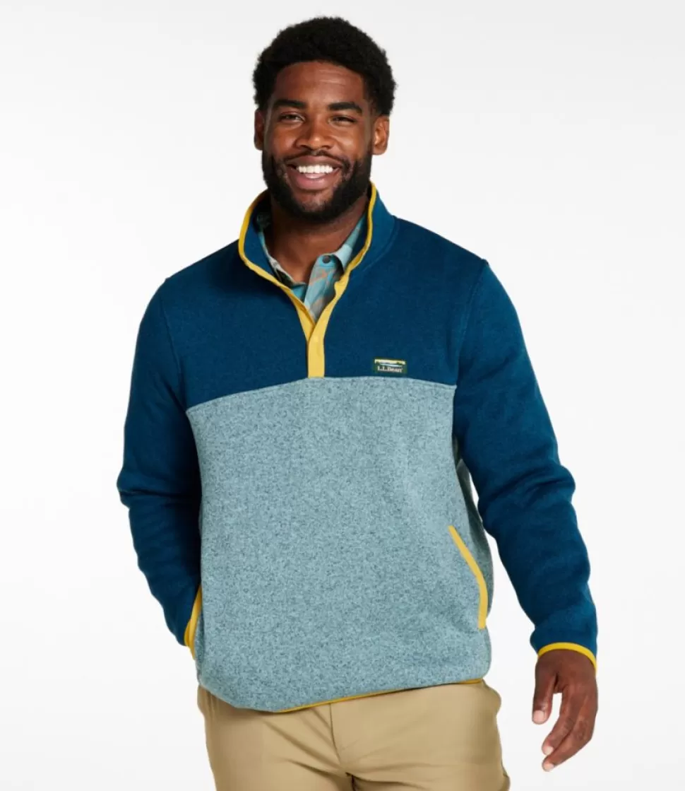 Shop "Men's Sweater Fleece Pullover, Colorblock" Fleece | Activewear
