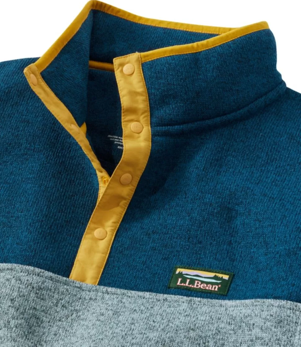 Shop "Men's Sweater Fleece Pullover, Colorblock" Fleece | Activewear