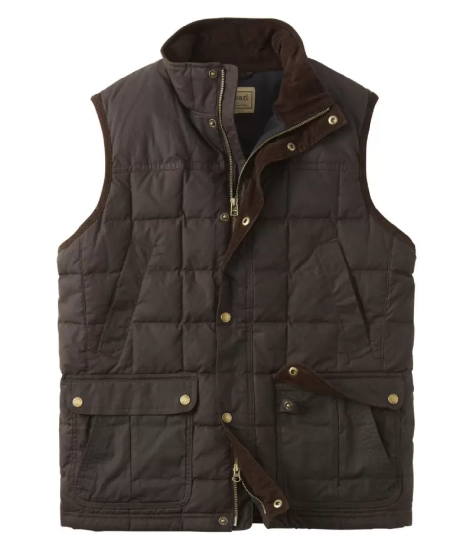 Flash Sale "Men's Upcountry Waxed Cotton Down Vest" Vests | Hunting