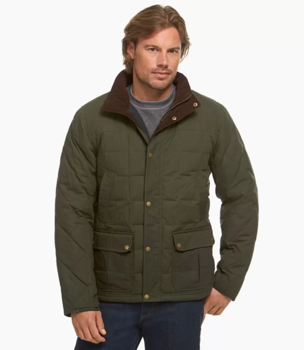 New "Men's Upcountry Waxed-Cotton Down Jacket" Insulated Jackets | Hunting