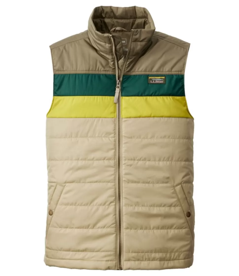 Fashion "Men's Mountain Classic Puffer Vest, Colorblock" Vests