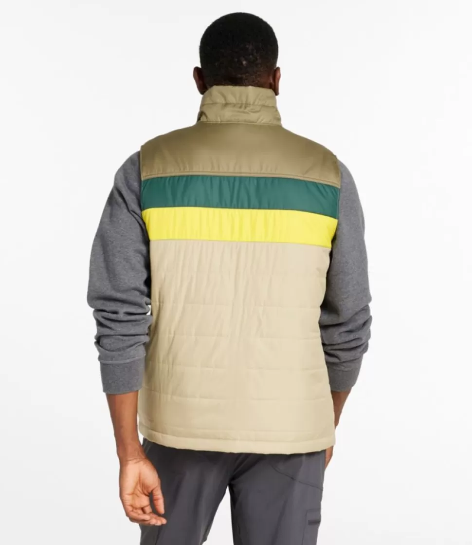 Fashion "Men's Mountain Classic Puffer Vest, Colorblock" Vests