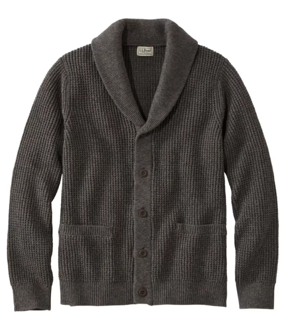 Store "Men's Organic Cotton Waffle Sweater, Cardigan" Sweaters