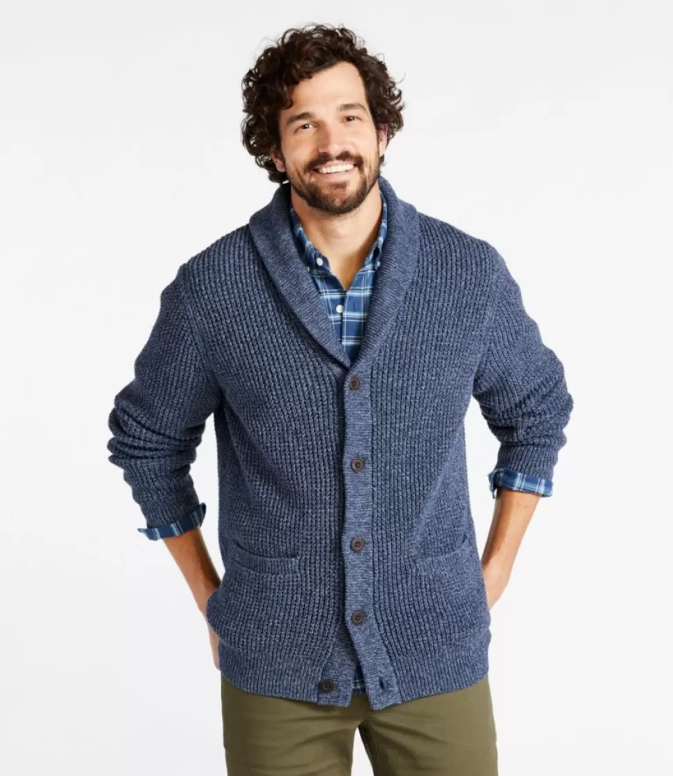 Store "Men's Organic Cotton Waffle Sweater, Cardigan" Sweaters