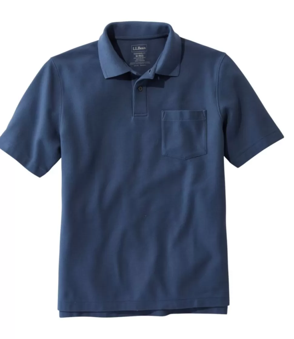 Cheap "Men's Premium Double L® Polo, Hemmed Short-Sleeve with Pocket" Shirts
