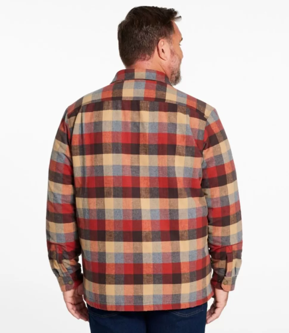 Online "Men's PrimaLoft Lined Chamois Shirt Jac, Traditional Untucked Fit, Plaid" Shirts