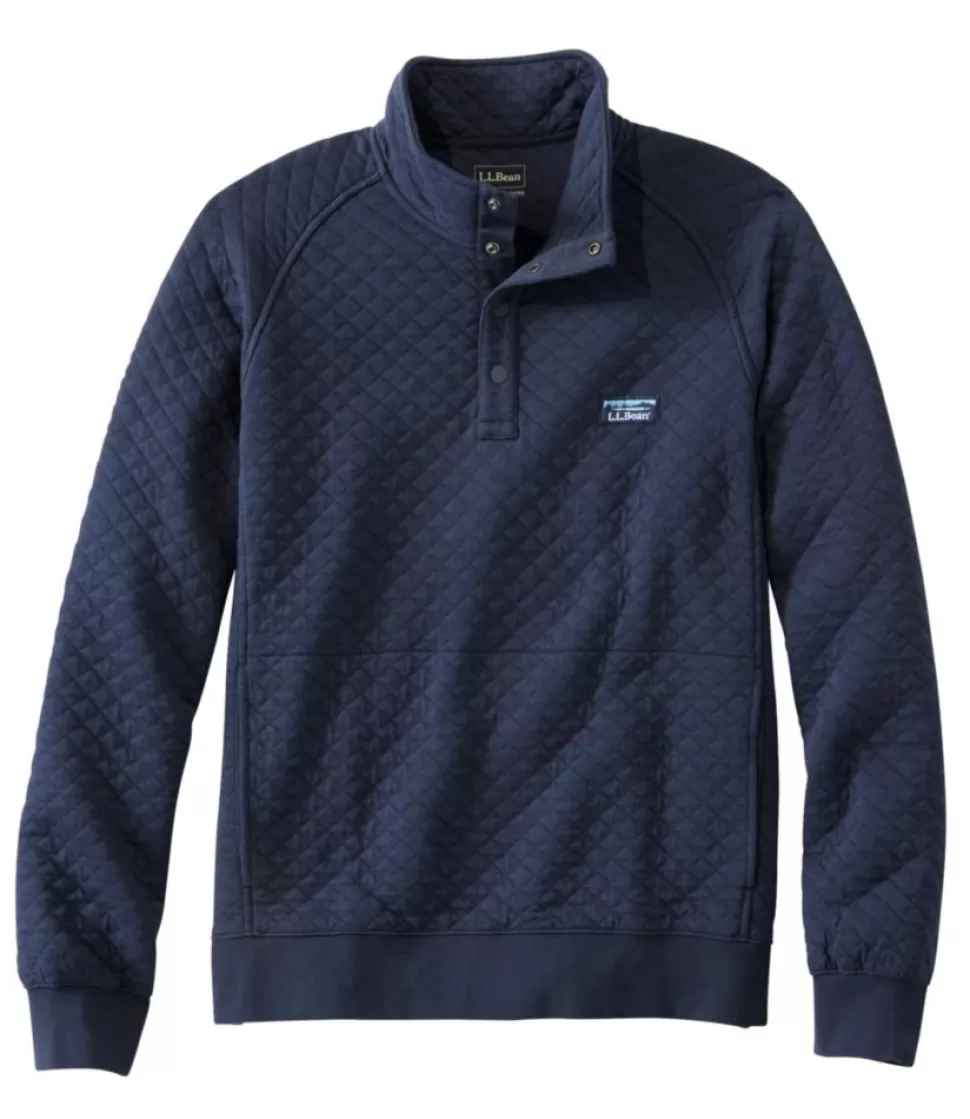 New "Men's Quilted Sweatshirt, Mockneck" Sweatshirts