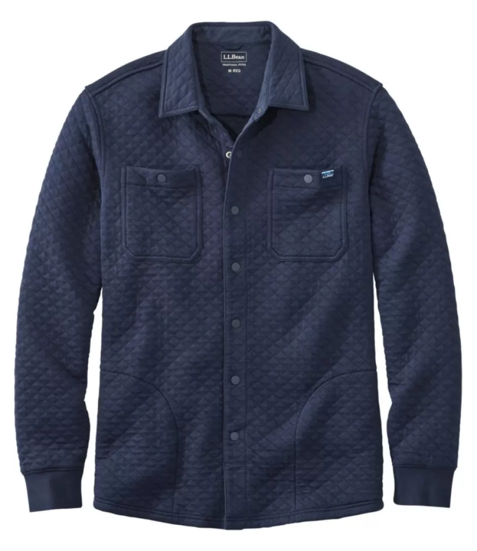 Best Sale "Men's Quilted Sweatshirts, Snap Overshirt" Shirts | Sweatshirts