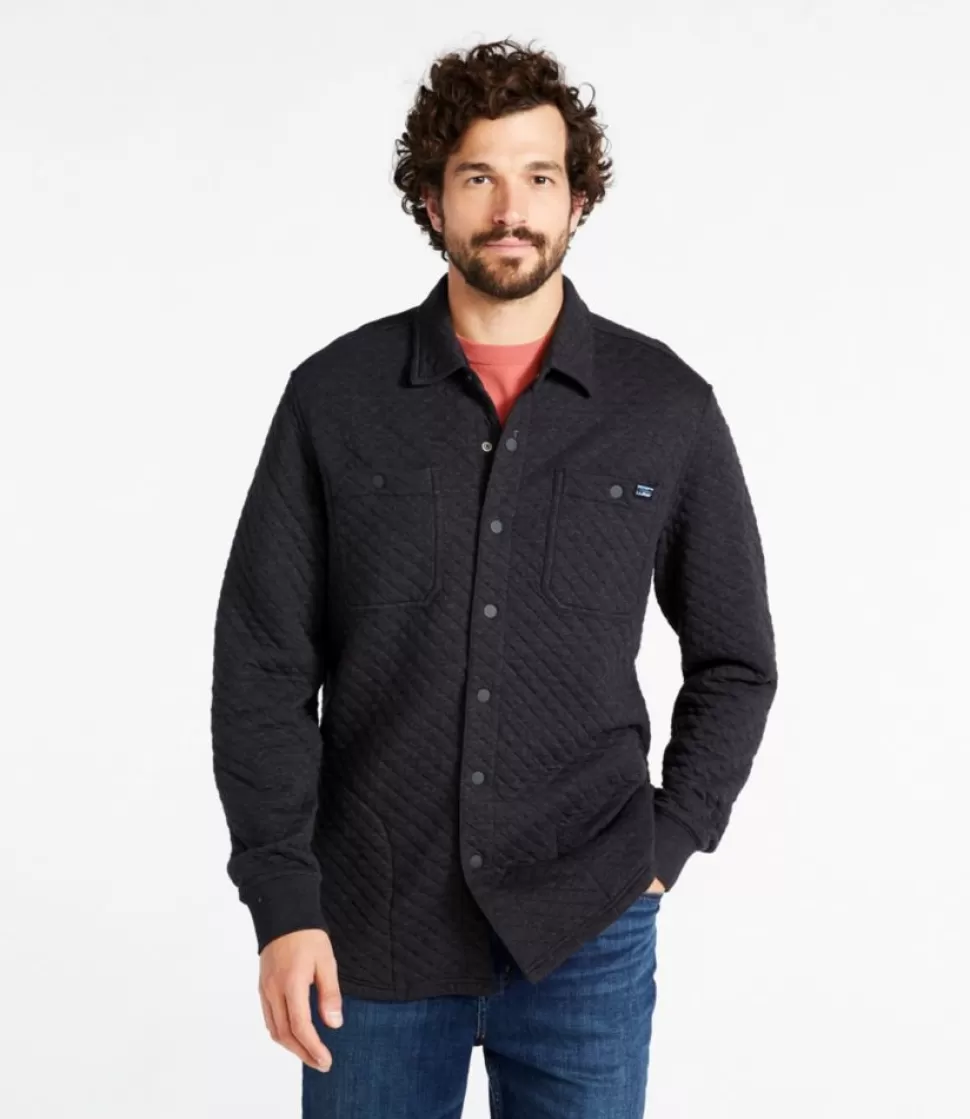 Best Sale "Men's Quilted Sweatshirts, Snap Overshirt" Shirts | Sweatshirts