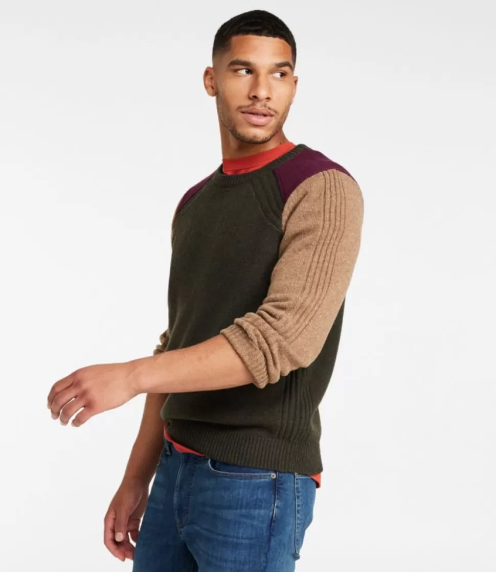 Store "Men's Rangeley Merino Sweater, Crewneck, Colorblock" Sweaters
