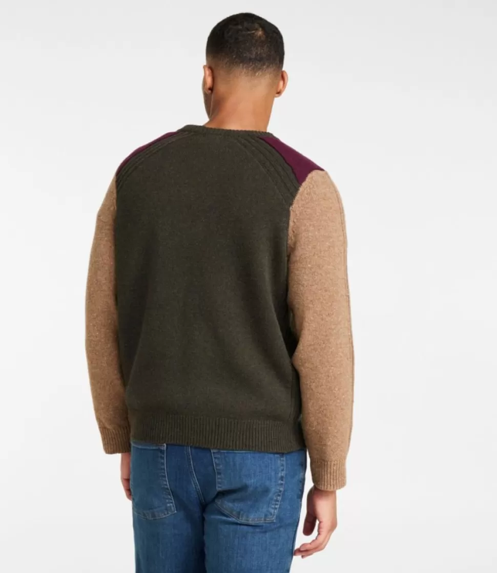 Store "Men's Rangeley Merino Sweater, Crewneck, Colorblock" Sweaters