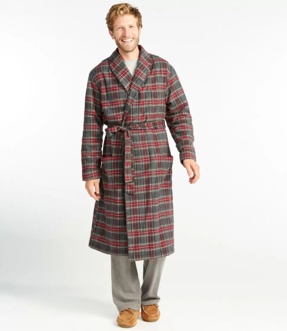 Best "Men's Scotch Plaid Flannel Robe, Sherpa-Lined" Sleepwear