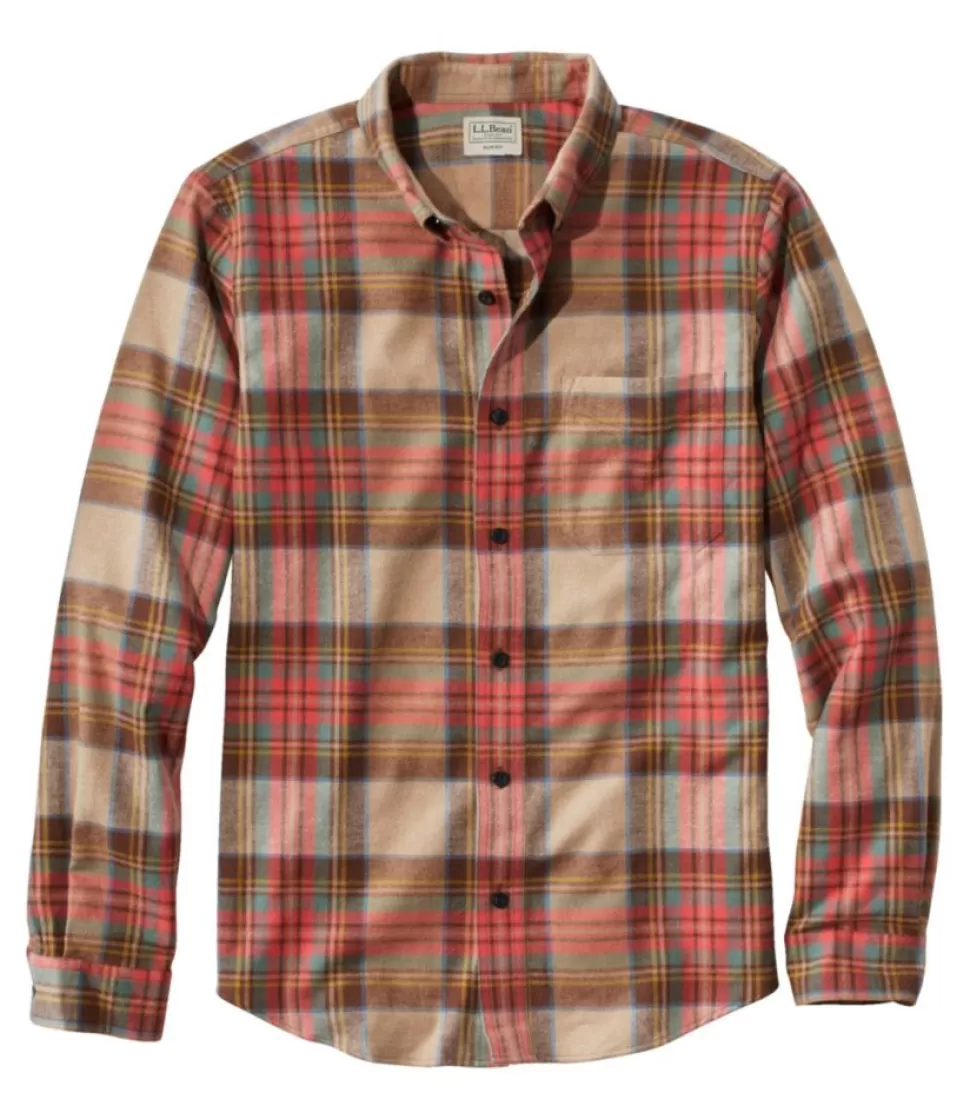 Fashion "Men's Scotch Plaid Flannel Shirt, Slim Fit" Shirts