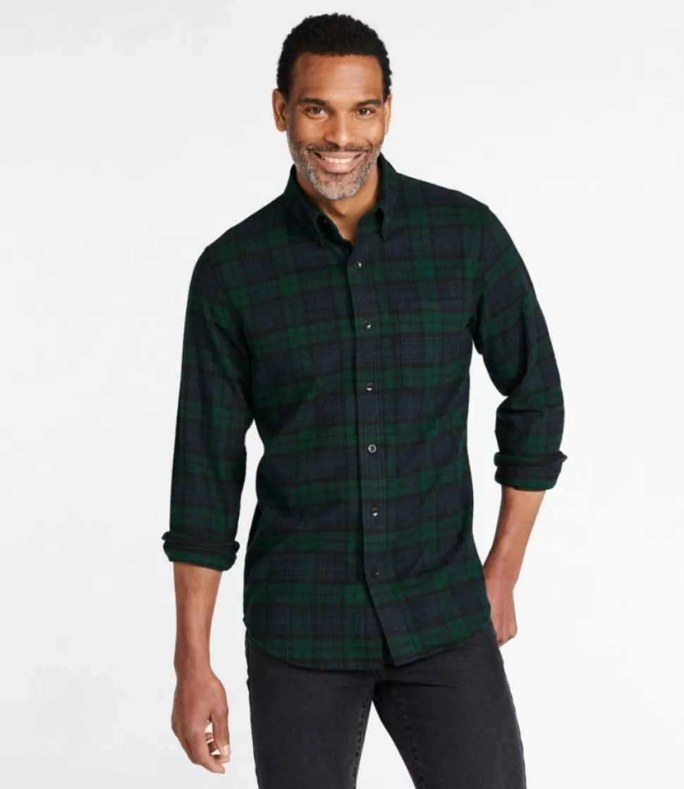 Fashion "Men's Scotch Plaid Flannel Shirt, Slim Fit" Shirts