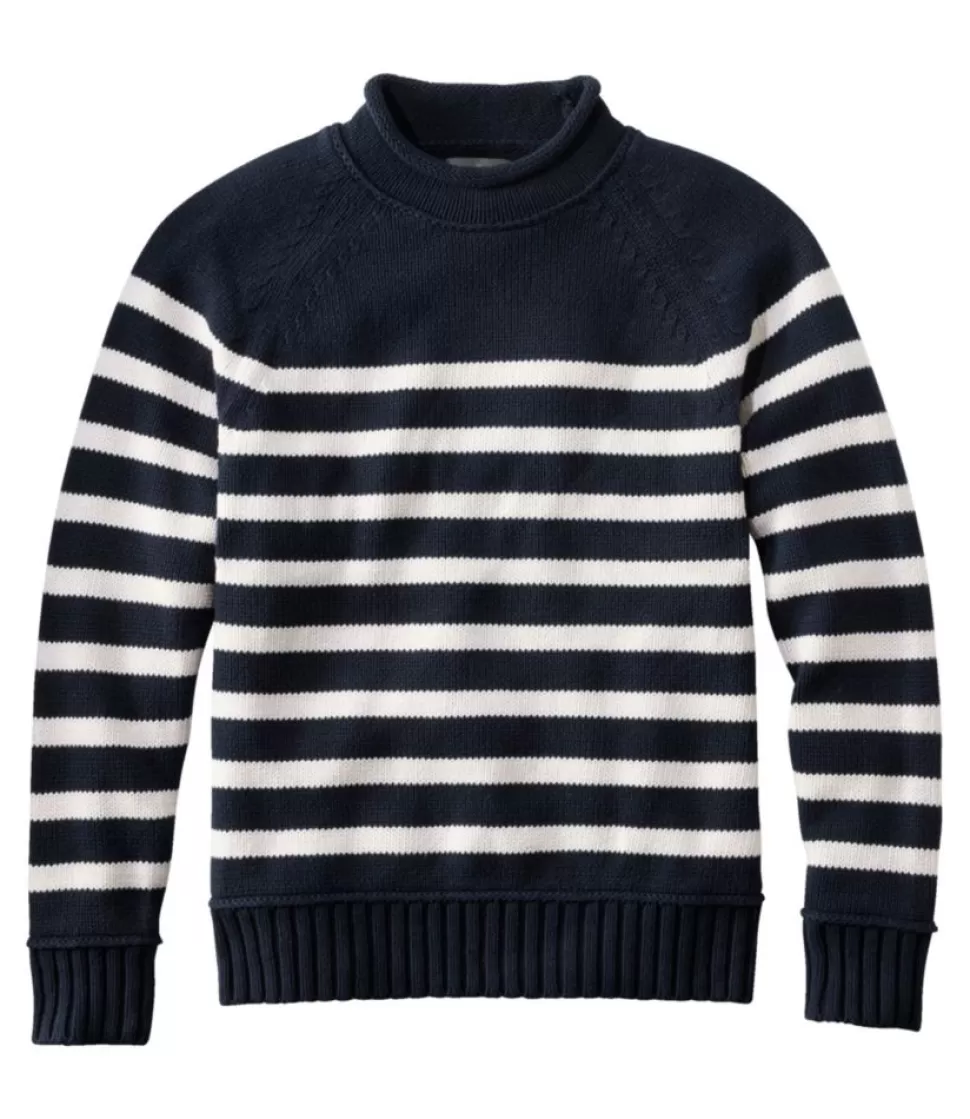 Sale "Men's Signature Organic Cotton Rollneck Sweater, Stripe" Sweaters