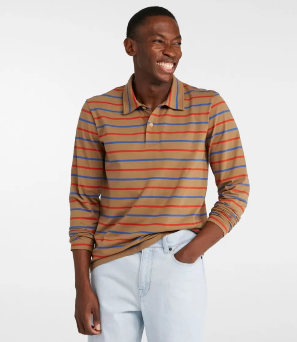 Store "Men's Signature Stonecoast Polo, Long-Sleeve, Stripe" Shirts