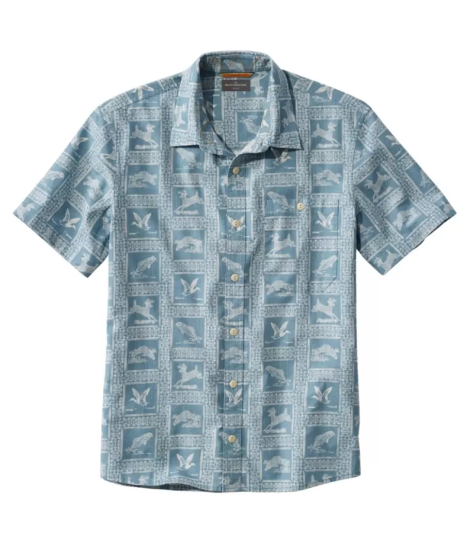 Flash Sale "Men's Signature Vacationland Shirt, Short-Sleeve, Slim Fit" Shirts