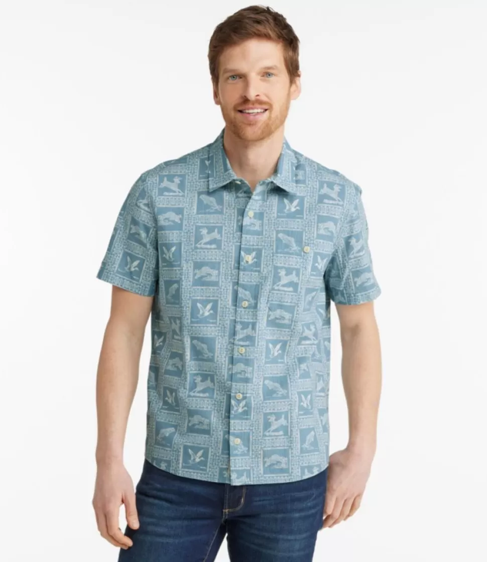 Flash Sale "Men's Signature Vacationland Shirt, Short-Sleeve, Slim Fit" Shirts