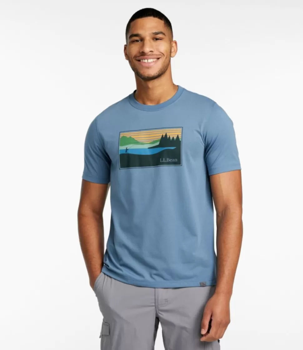 Fashion "Men's Technical Fishing Graphic Tees, Short-Sleeve" Shirts | Fishing