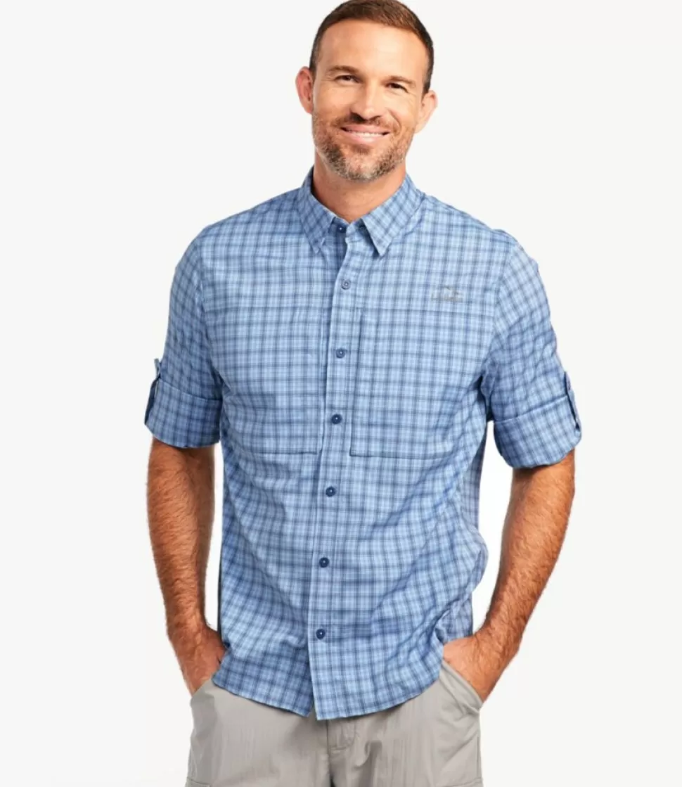 Hot "Men's Tropicwear Pro Stretch Shirt, Long-Sleeve Plaid" Shirts | Activewear