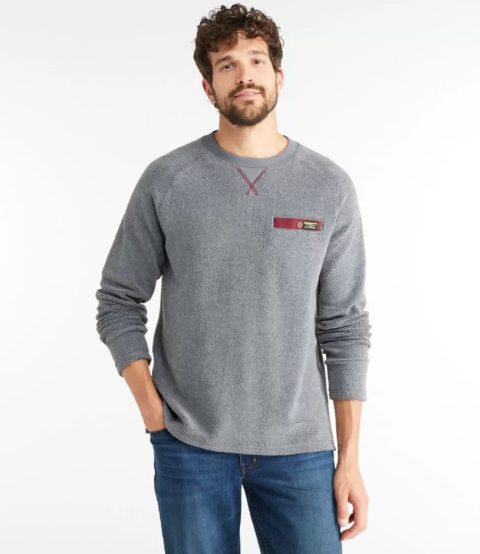 New "Men's Tumbled Sherpa, Crew" Sweatshirts | Fleece