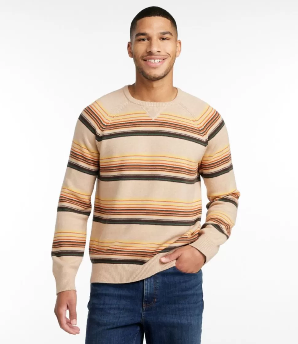 Online "Men's Wicked Soft Cotton/Cashmere Sweater, Crewneck, Stripe" Sweaters