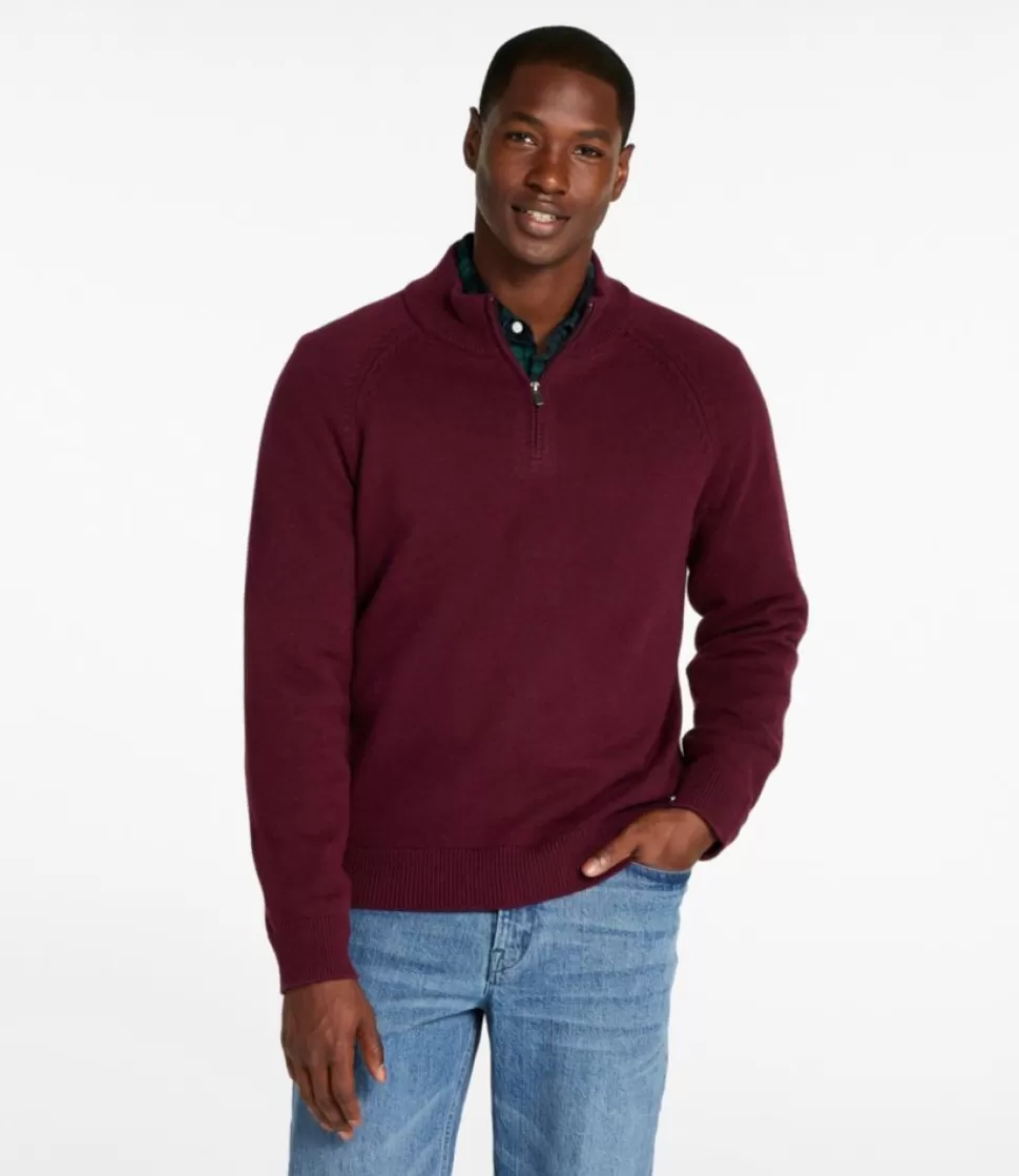 Best "Men's Wicked Soft Cotton/Cashmere Sweaters, Quarter-Zip" Sweaters