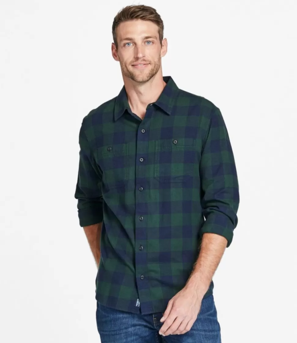 Cheap "Men's Wicked Soft Flannel Shirt, Slightly Fitted Untucked Fit" Shirts