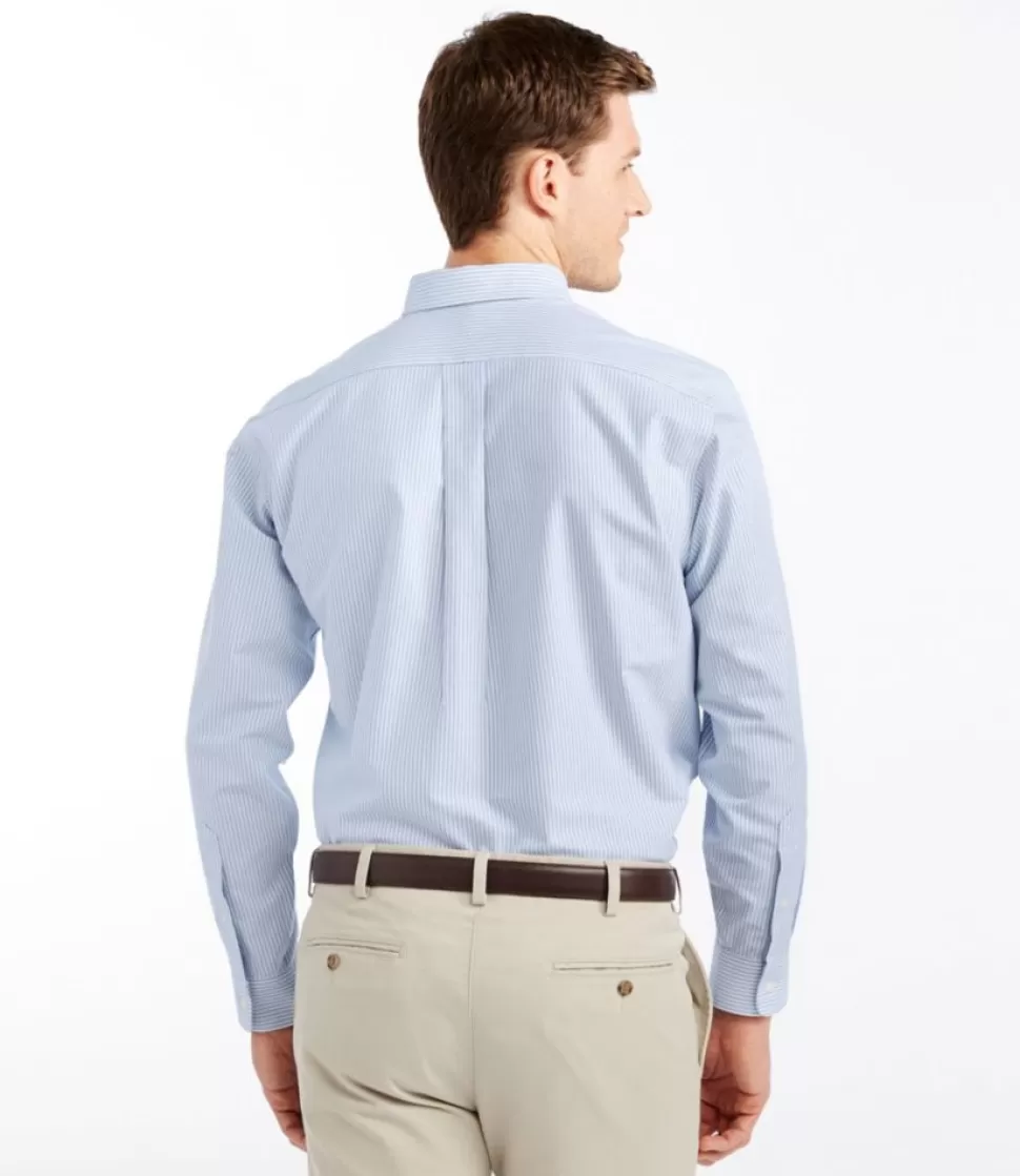 Hot "Men's Wrinkle-Free Classic Oxford Cloth Shirt, Traditional Fit University Stripe" Shirts