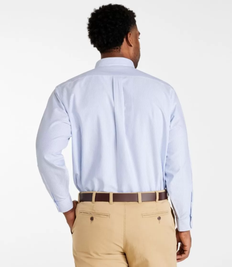 Hot "Men's Wrinkle-Free Classic Oxford Cloth Shirt, Traditional Fit University Stripe" Shirts