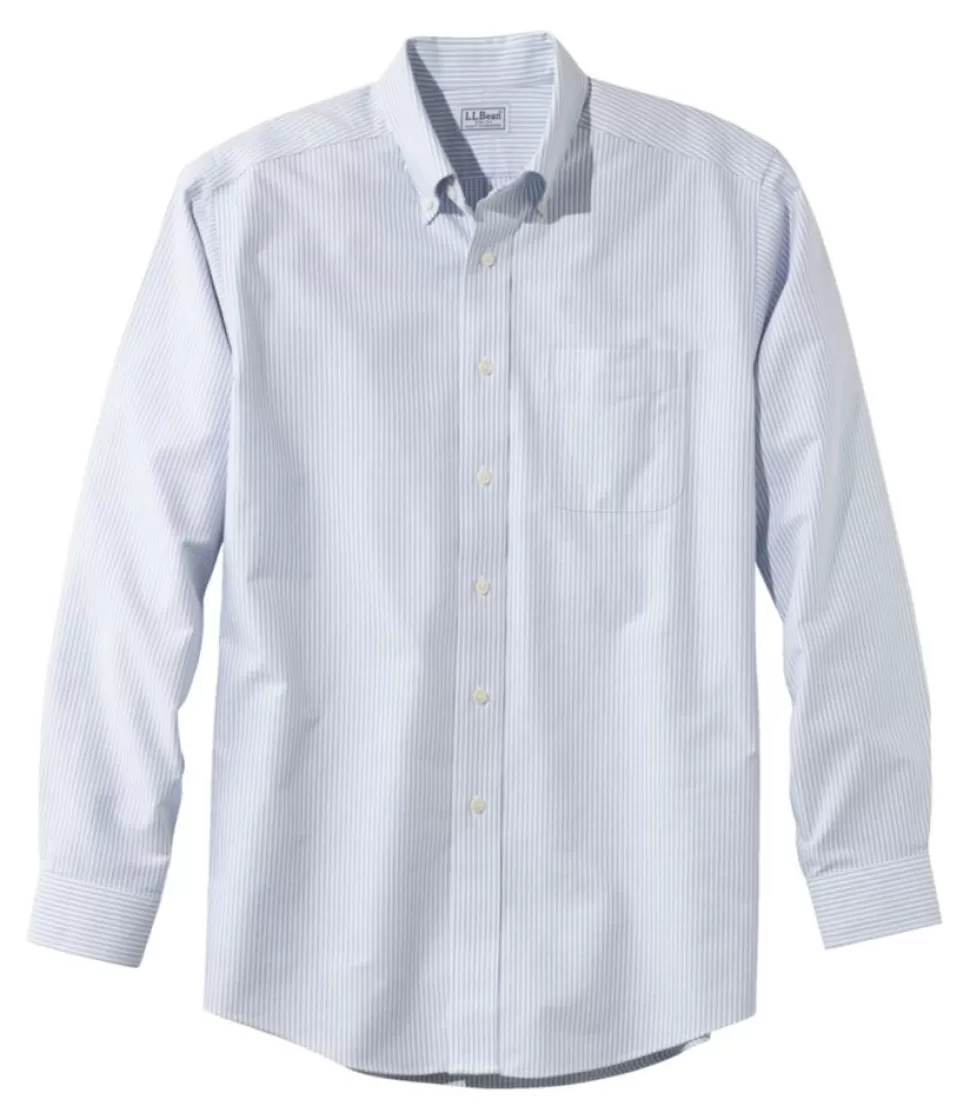 Hot "Men's Wrinkle-Free Classic Oxford Cloth Shirt, Traditional Fit University Stripe" Shirts
