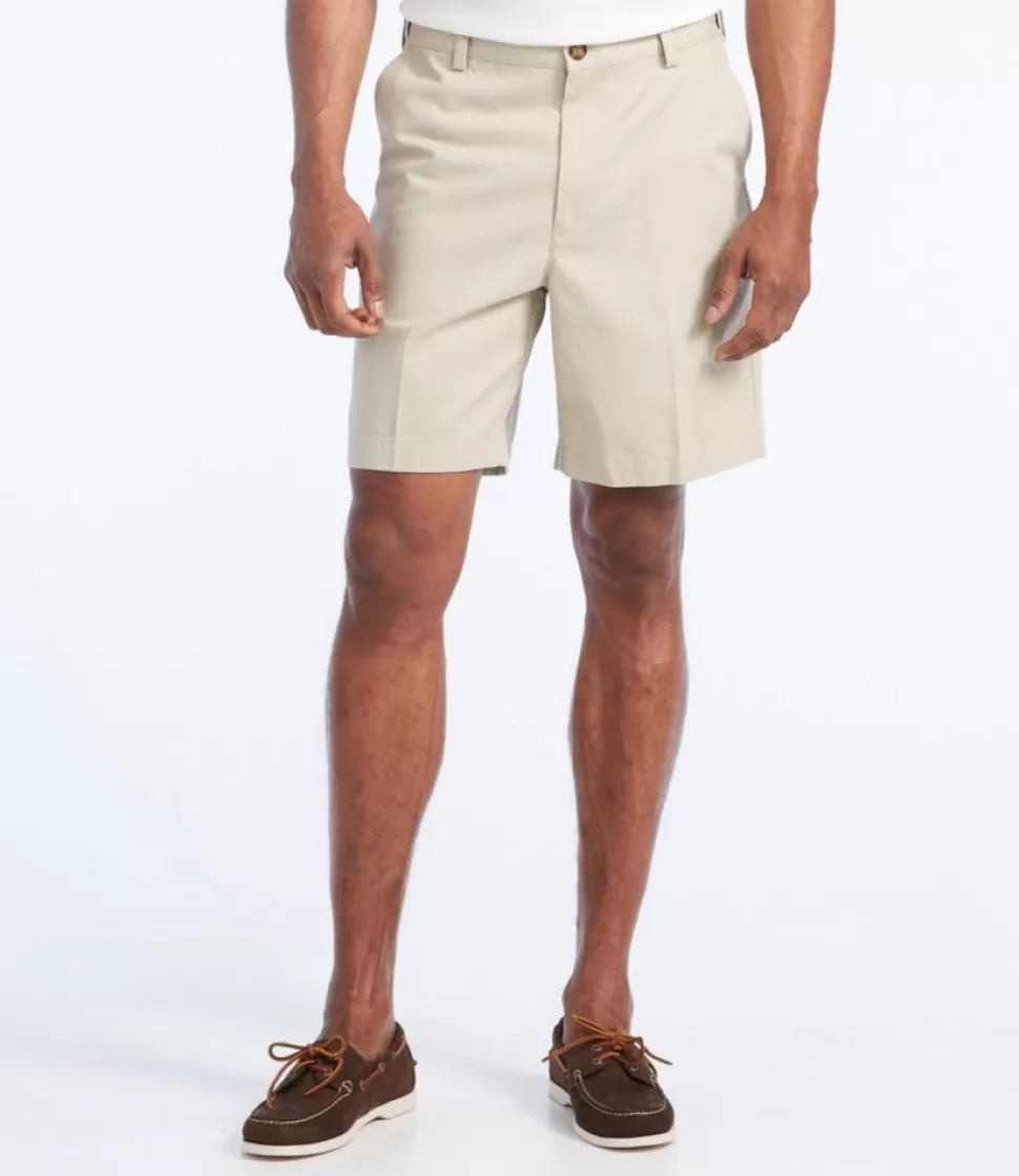 Discount "Men's Wrinkle-Free Double L® Chino Shorts, Natural Fit, Hidden Comfort Waist, 8"" Shorts