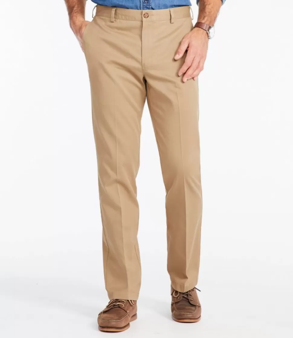 Hot "Men's Wrinkle-Free Double L® Chinos, Standard Fit, Plain Front" Pants