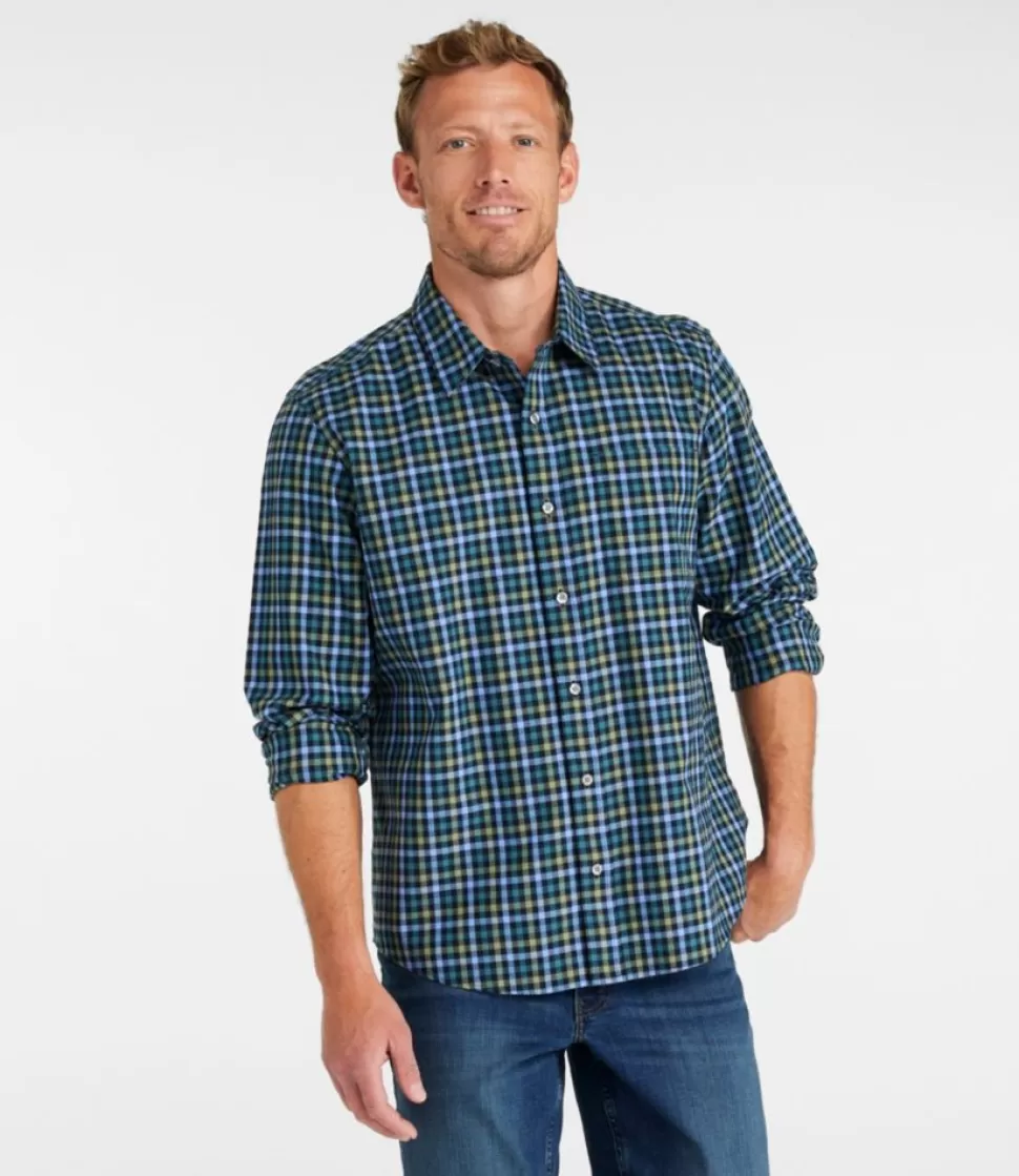 Best Sale "Men's Wrinkle-Free Ultrasoft Brushed Cotton Shirt, Long-Sleeve, Traditional Untucked Fit" Shirts