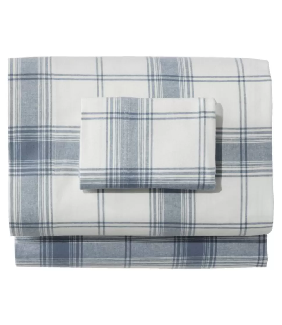 Best Sale "Organic Flannel Sheet Collection, Plaid" Bedding