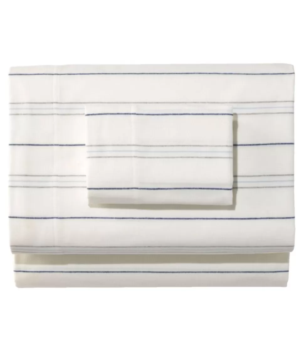 Fashion "Organic Flannel Sheet Collection, Stripe" Bedding